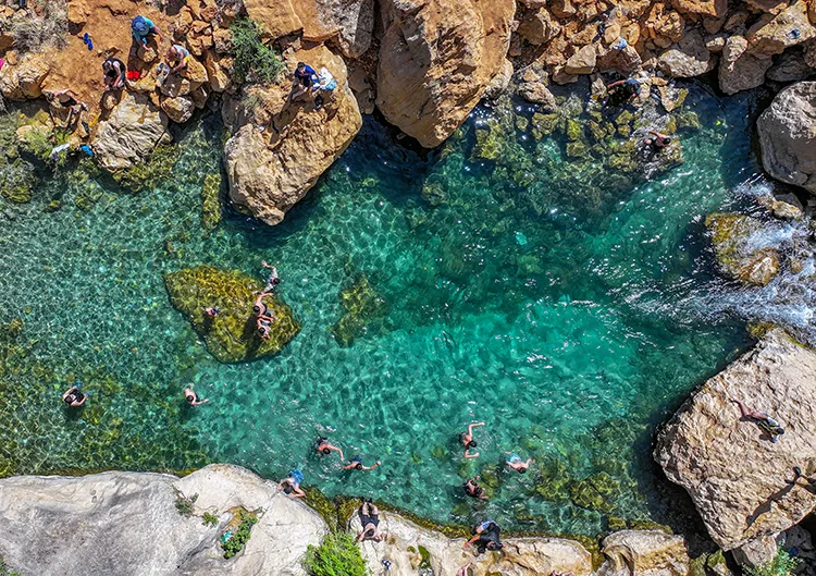 Diyarbakır’ın Çermik ilçesi doğal serinlik arayanların gözdesi