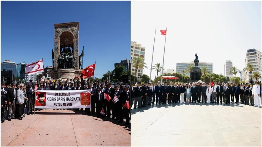 İstanbul ve İzmir’de Kıbrıs Barış Harekatı’nın 51. yıl dönümü dolayısıyla törenler düzenlendi