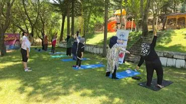 Elazığ Belediyesi obeziteye karşı kadınlara yönelik Obezite Kampı düzenledi.