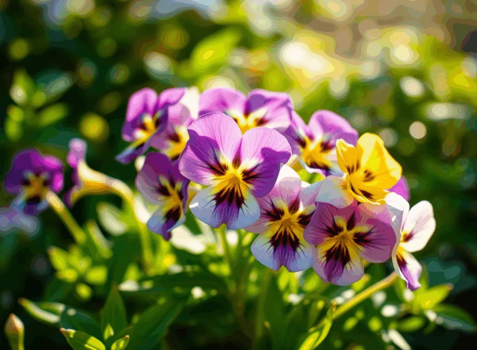 Park Ve Bahçeleri Süsleyen Hercai Menekşeler