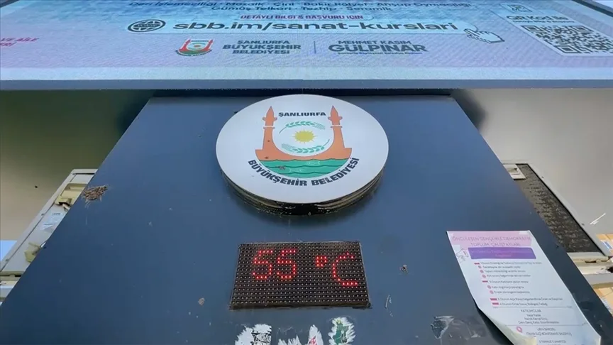 Şanlıurfa’da termometreler 55 dereceyi gösterdi