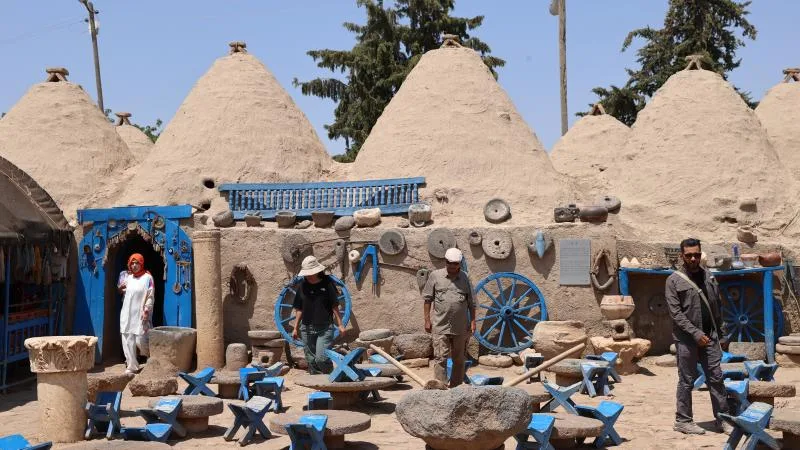 Harran’ın kubbeli evleri mimarisiyle kavurucu sıcakta serinlik yaşatıyor