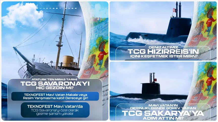 TEKNOFEST Mavi Vatan’da dereceye girenlere özel denizaltı gezisi fırsatı