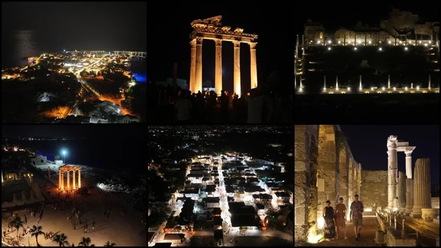 Gece müzeciliği Antalya’daki antik kentleri daha da canlandırdı