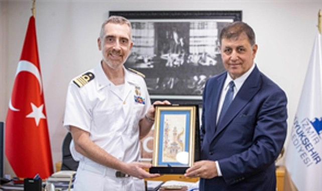 İtalyan Donanması heyetinden Başkan Tugay’a ziyaret
