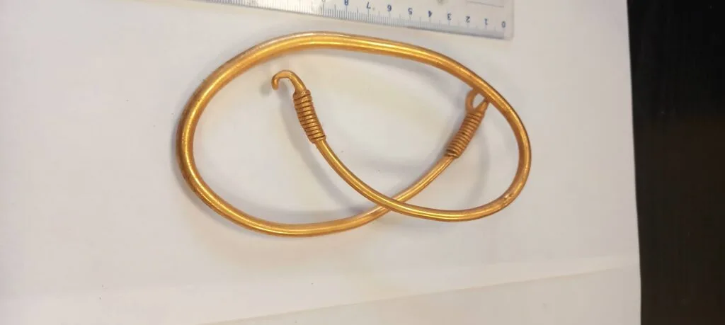 Polonya’da Bulunan, Muhtemelen Gotlara Ait 222 Gramlık Altın Kolye Unearthed in Poland, Possibly of Goth Origin