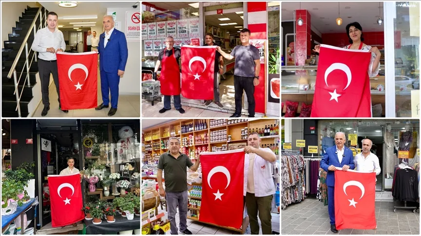 Ümraniye’de 40 bin Türk bayrağı dağıtılıyor