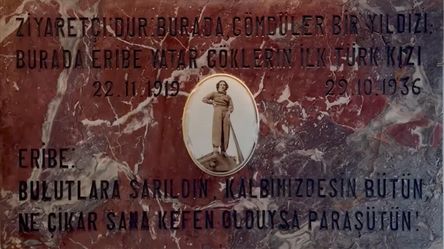 İlk hava şehidi Türk kadınının mezar taşı müzede sergilenmeyi bekliyor