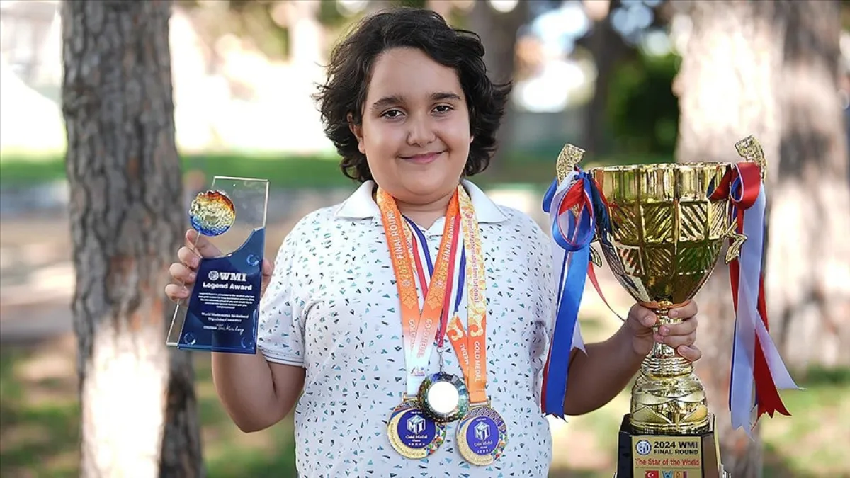 12 yaşındaki Atlas, matematikte üçüncü kez dünya şampiyonu