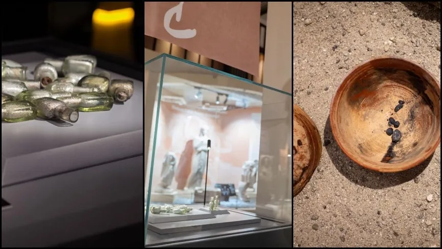 Kaş açıklarında bulunan batıkta 1100 yıllık “cam koku şişeleri” gün yüzüne çıkarıldı