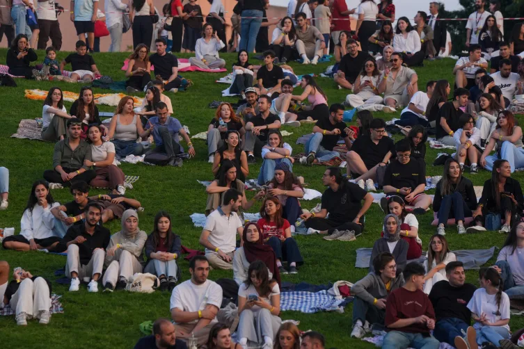 Başkentliler açık hava sinemasında eğlenceli vakit geçirdi