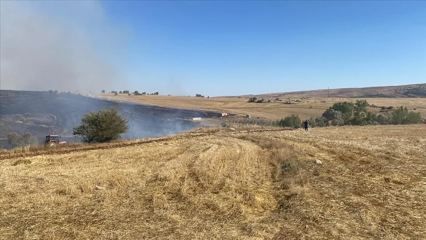 Çorum’da çıkan orman yangınına müdahale ediliyor