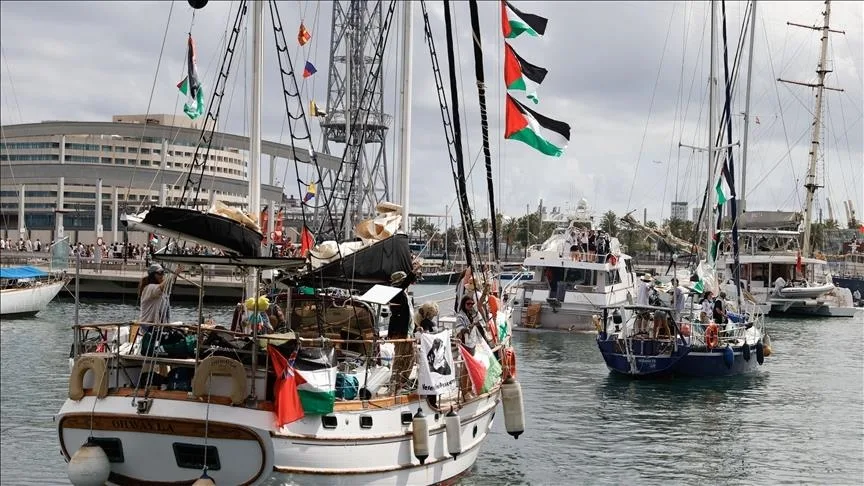 Küresel Sumud Filosu’ndan “dünyanın dört bir yanından, tek vücut halinde yelken açıyoruz” vurgusu