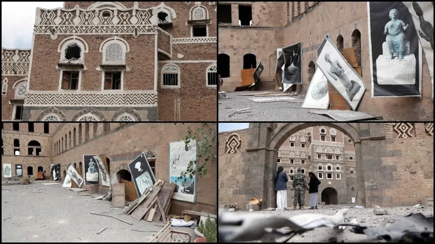 İsrail’in Sana’ya düzenlediği saldırılardan Yemen Ulusal Müzesi de hasar gördü