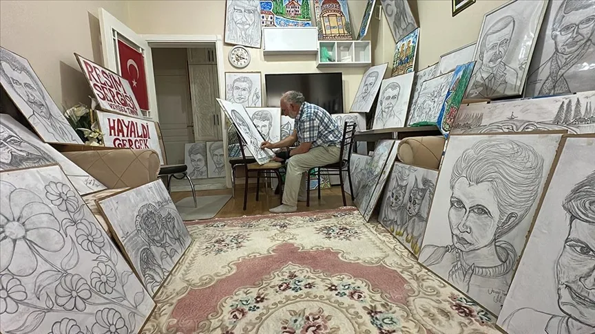 Psikologların yönlendirmesiyle resim çizmeye başladı, hayatı değişti