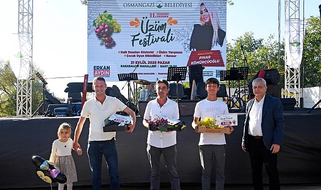 En kaliteli üzümler Osmangazi’de yarıştı