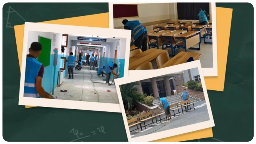 Denetimli serbestlik yükümlüleri 1534 okulun bakım ve onarımını yaptı