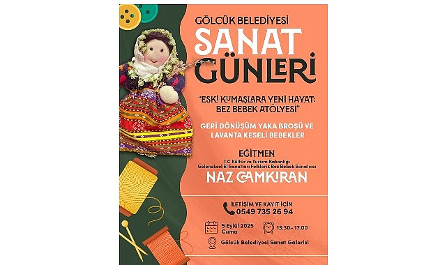 Gölcük’te Sanat Dolu Bir Geri Dönüşüm Etkinliği: Bez Bebek Atölyesi