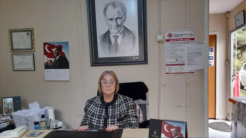 Bakırköy’ün kadın muhtarı, mührü 41 yıldır kimseye bırakmıyor