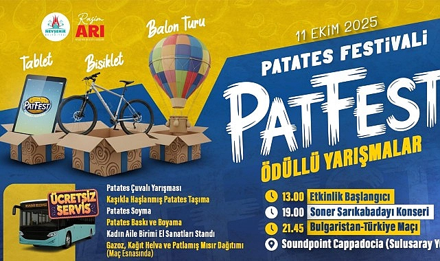 Patatesin Kalbi Nevşehir’de Patates Festivali