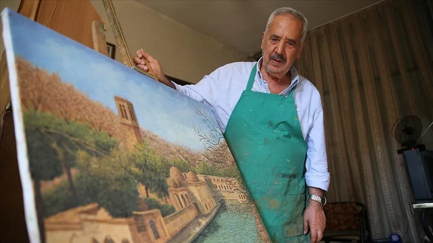 Çocuk yaşta eline aldığı fırçayı 65 yıldır bırakmıyor