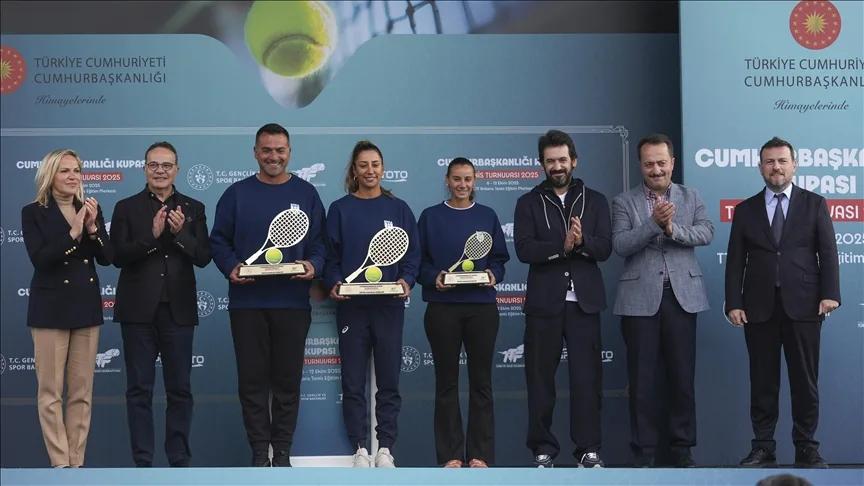 Cumhurbaşkanlığı Kupası Tenis Turnuvası sona erdi