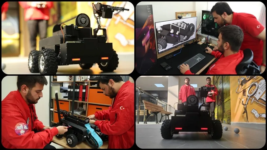 Ürettikleri robotla TEKNOFEST ikincisi olan öğrenciler, yeni yarışlarda zirveyi hedefliyor
