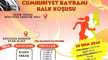 Köyceğiz’de 29 Ekim Halk Koşusu Düzenlenecek