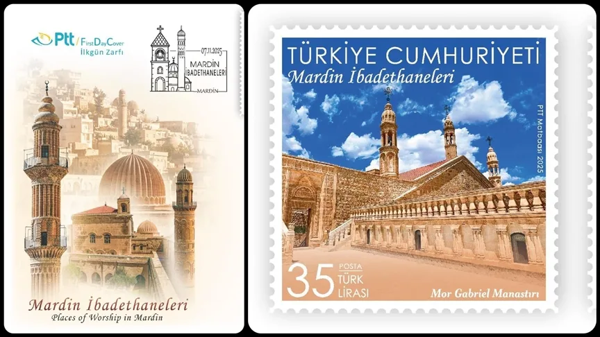 PTT’den “Mardin İbadethaneleri” konulu anma pulu ve ilk gün zarfı