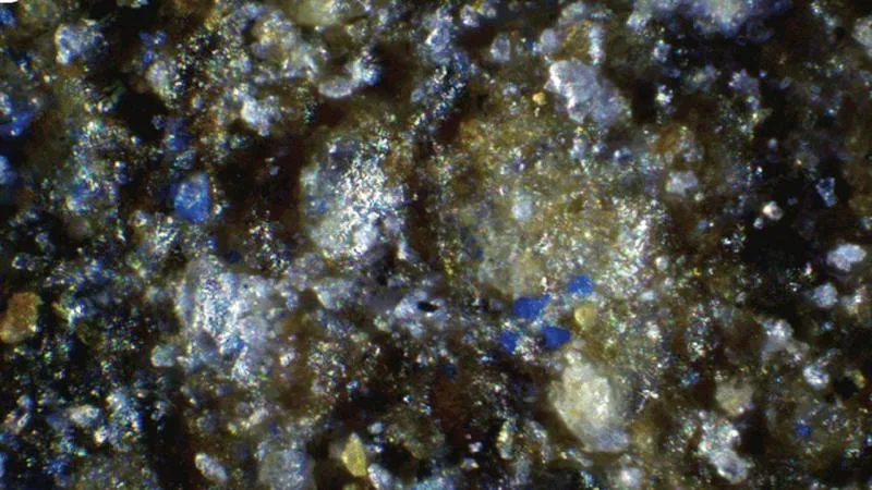 13 bin yıllık taşta var olmaması gereken bir renk tespit edildi