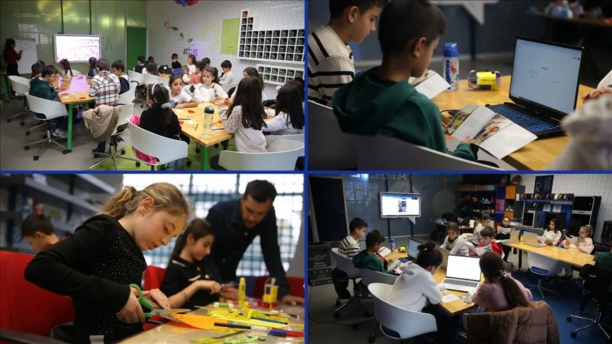 Erzurum’da 500 çocuk ara tatilini bilim ve teknolojiyle geçirdi