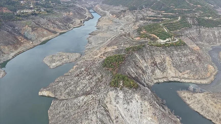 Hatay’ın içme suyu kaynaklarından Karaçay Barajı’nda doluluk oranı yüzde 6,1’e düştü