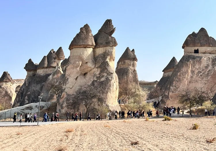 Ara tatilde öğrenciler ve ailelerinin rotası Kapadokya oldu