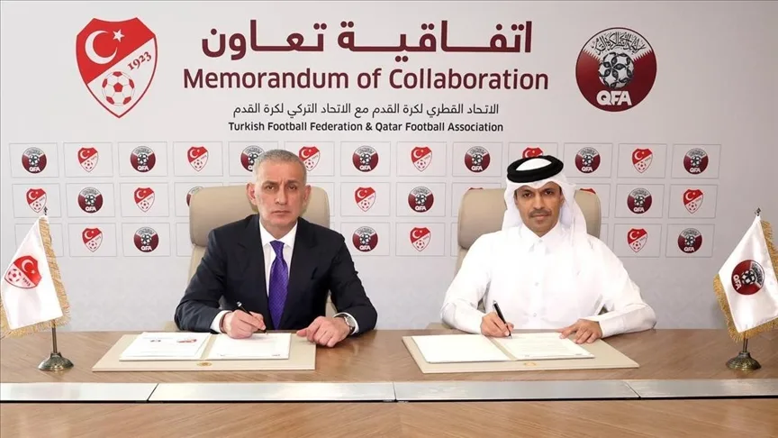 Türkiye Futbol Federasyonu (TFF) ile Katar Futbol Federasyonu arasında iş birliği anlaşması imzalandı.