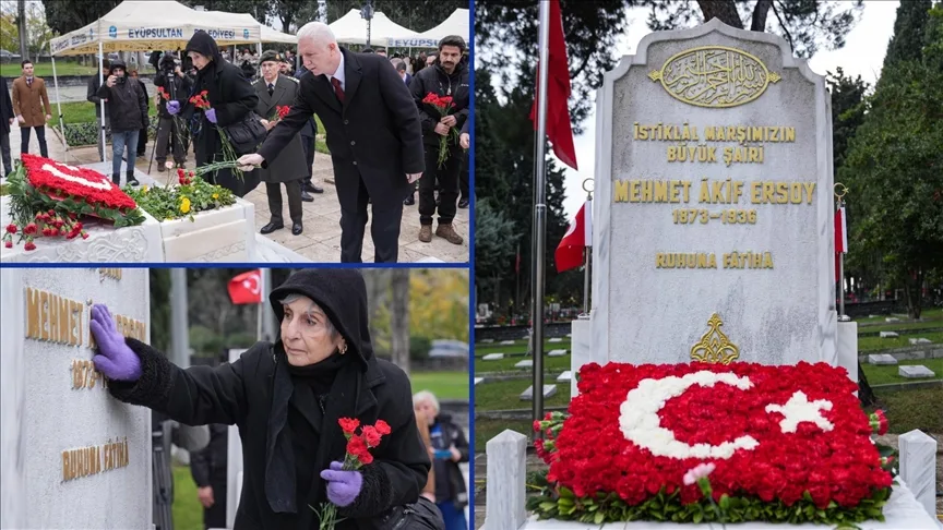 Milli şair Mehmet Akif Ersoy kabri başında anıldı
