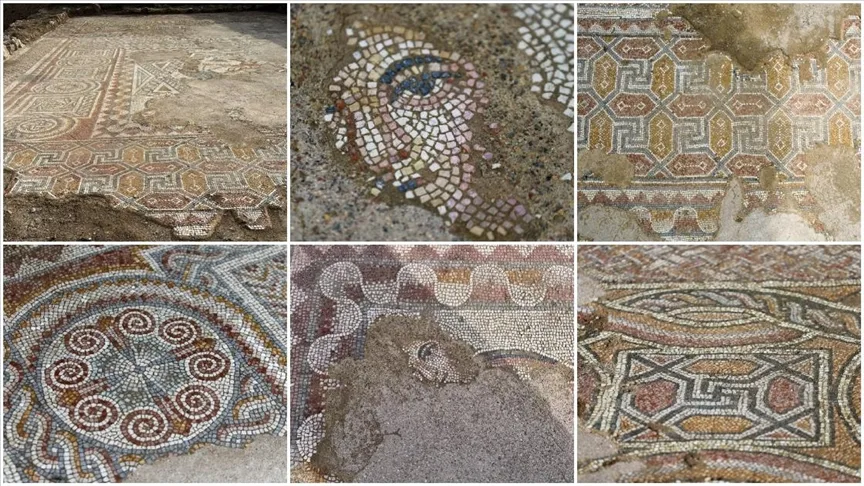 Hadrianopolis Antik Kenti’nde zemini mozaiklerle süslenmiş kabul salonu gün yüzüne çıkarıldı
