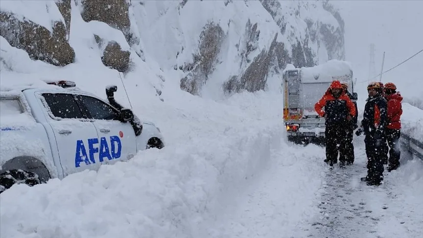 AFAD, bazı iller için çığ uyarısında bulundu