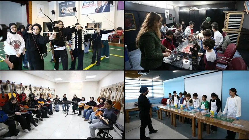 “Gençlik Kış Kulübü” Muşlu çocukların yarıyıl tatilini renklendiriyor