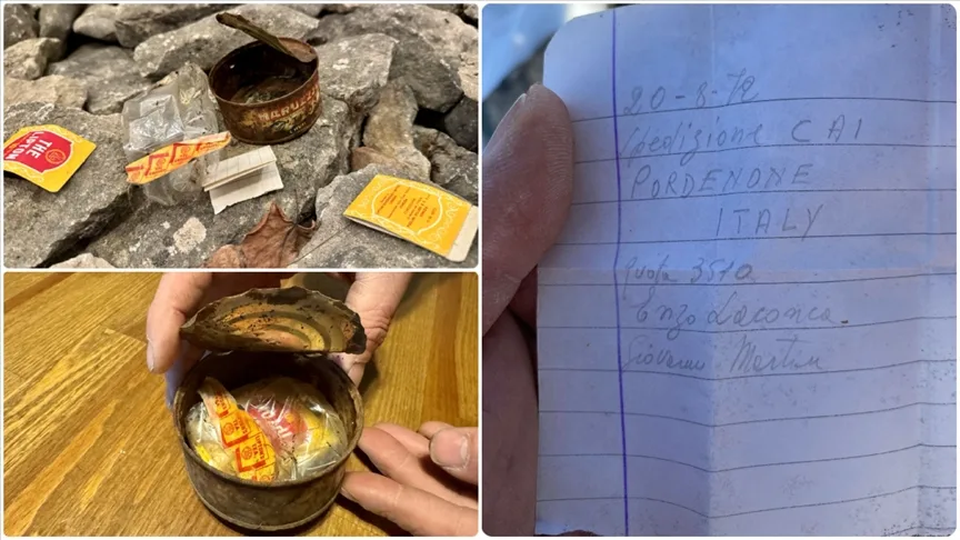 İtalyan dağcıların Kaçkar Dağları’nın zirvesine bıraktığı not 54 yıl sonra bulundu