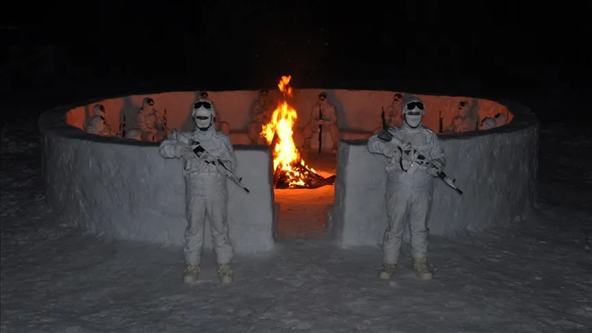 Mehmetçik tarafından “18’inci Dönem Barınma ve Çığ Kursu” yapıldı