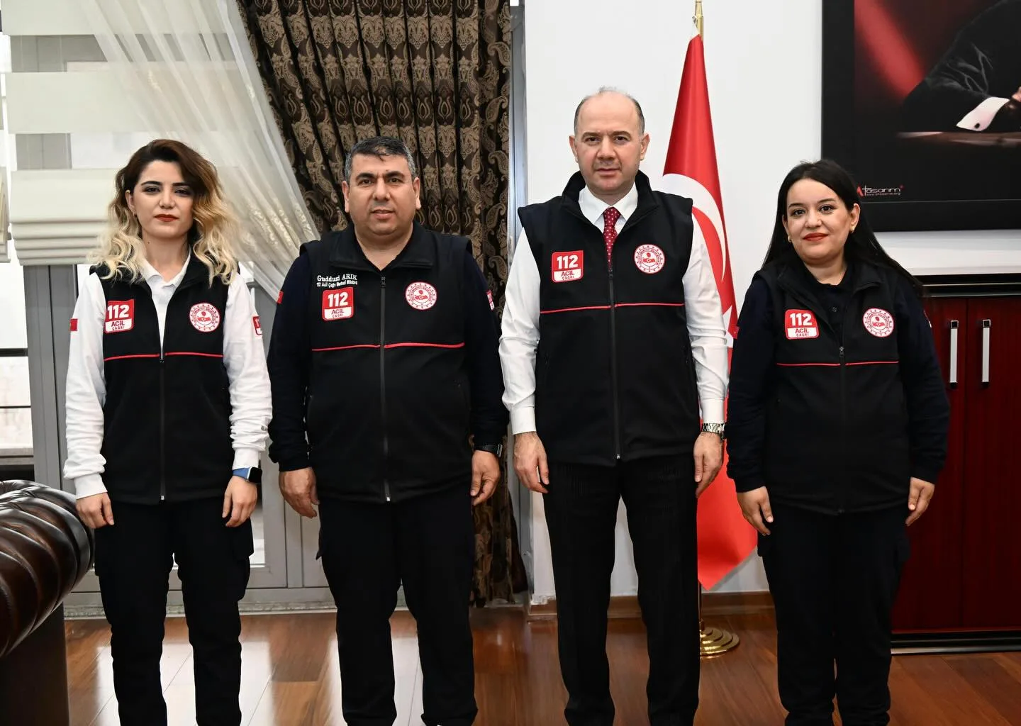 Osmaniye 112 Ekibi, Vali Serdengeçti’yi Ziyaret Etti