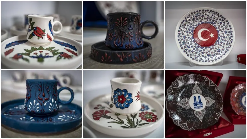 Erzurum’da başlatılan çini kursu, öğrencilerin geleceğine dokunuyor