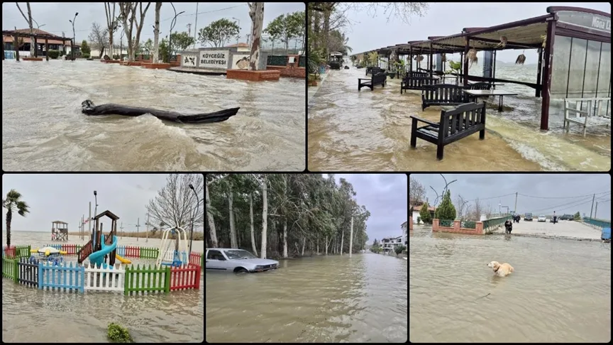 Köyceğiz’de lodos ve göl seviyesinin yükselmesi yaşamı olumsuz etkiliyor
