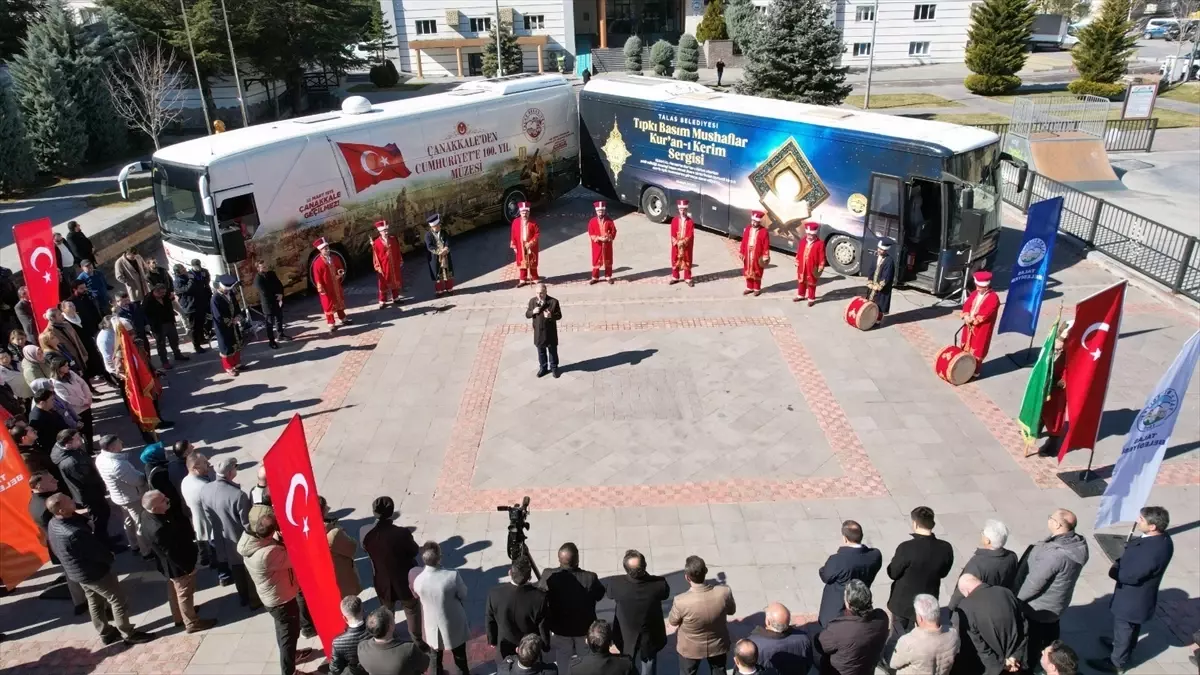 Talas’ta otobüslere kurulu 2 gezici müzenin açılışı yapıldı