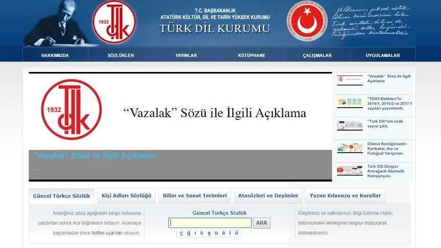 TDK yazılımında hata yapılan kelimeleri dijital ekranda paylaşacak