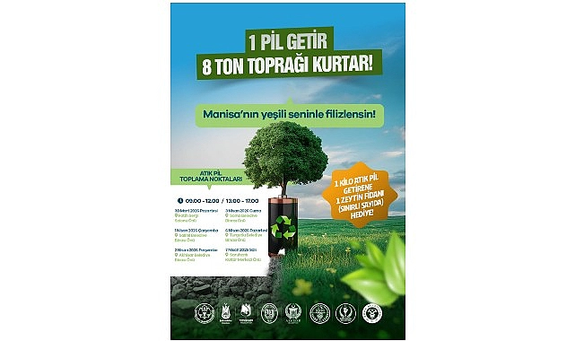 Atık Pil Getir, Zeytin Fidanını Al