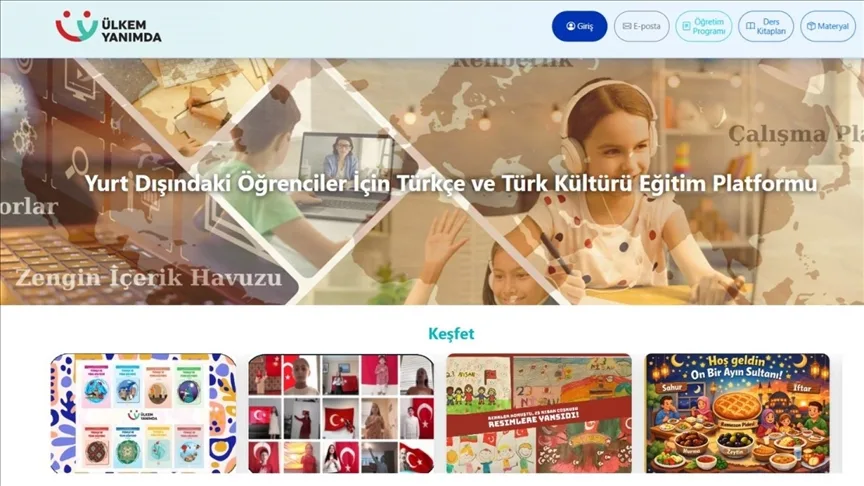 MEB’in “Ülkem Yanımda” platformuyla 16 ülkede 2 binden fazla çocuğa ulaşıldı
