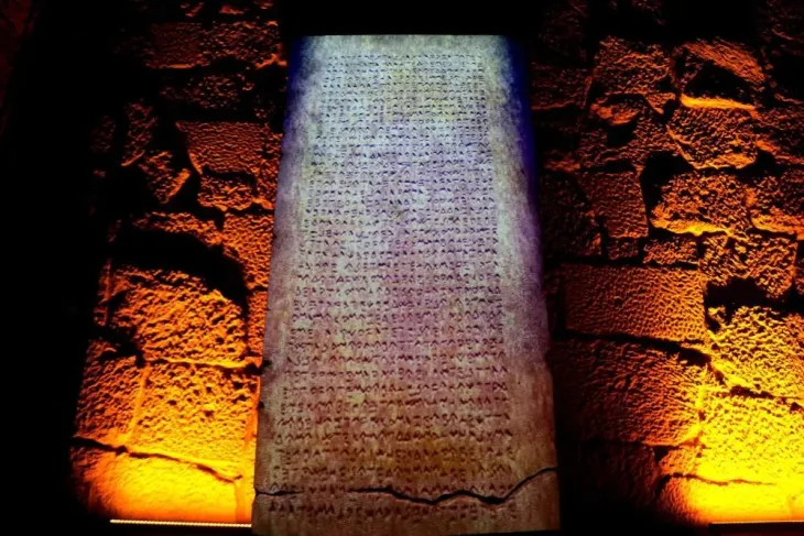 Likya uygarlığına ait 1900 yıllık bir gümrük yazıtı