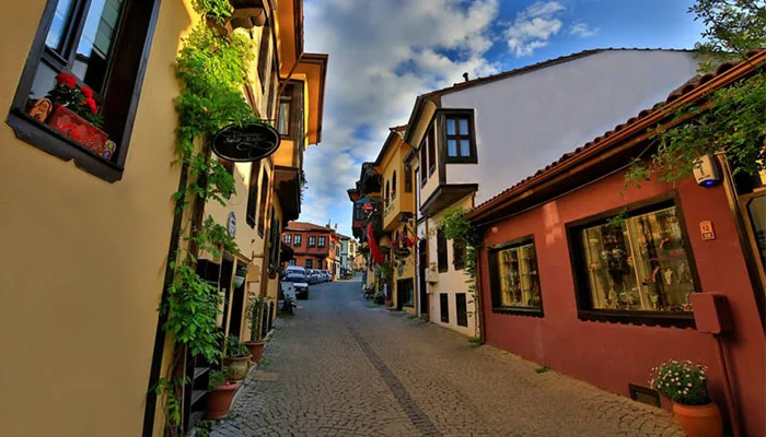 Yağlıboya Tablo Görünümündeki Tarihi Odunpazarı Evleri