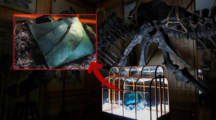 Fosilden çantaya: Dünyanın ilk dinozor derisi çantası tanıtıldı!